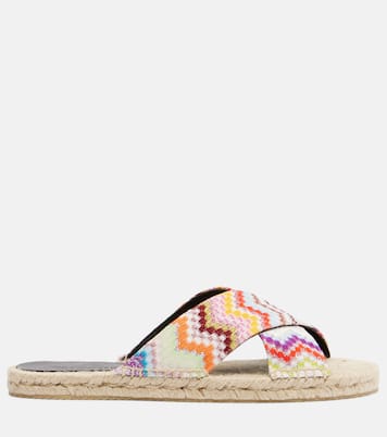 Harlow Zigzag lamé espadrille sandals | Missoni