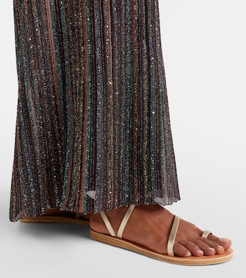 Metallic leather sandals | Ancient Greek Sandals