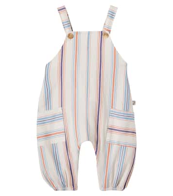 Baby Ranger striped cotton overalls | Cozmo