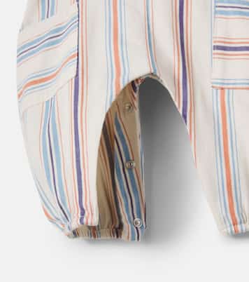 Baby Ranger striped cotton overalls | Cozmo