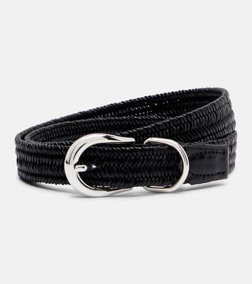 Loom braided leather belt | Déhanche