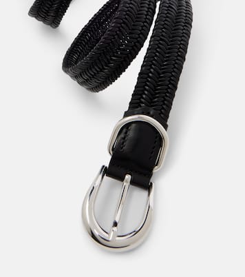 Loom braided leather belt | Déhanche