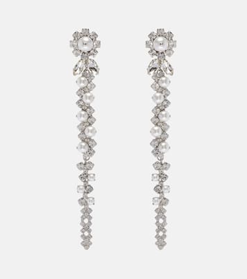Embellished faux pearl drop earrings | Simone Rocha