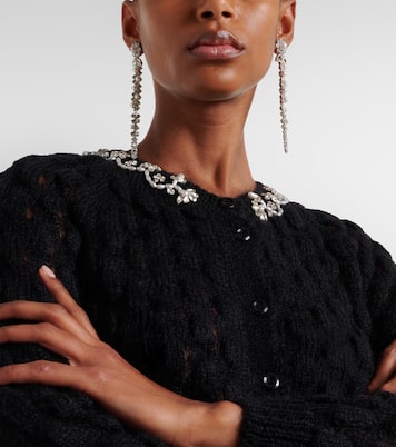 Embellished faux pearl drop earrings | Simone Rocha