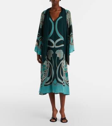 Midikleid Magnifico aus Seiden-Twill | La DoubleJ