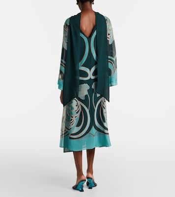 Midikleid Magnifico aus Seiden-Twill | La DoubleJ