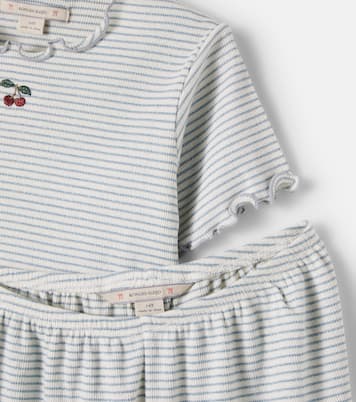 Roli striped cotton-blend T-shirt and shorts set | Konges Sløjd