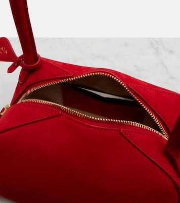 Schultertasche Le Bouledgue Small aus Veloursleder | Alaïa