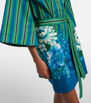 Margo 벨티드 프린트 코튼 셔츠 드레스 | Alémais