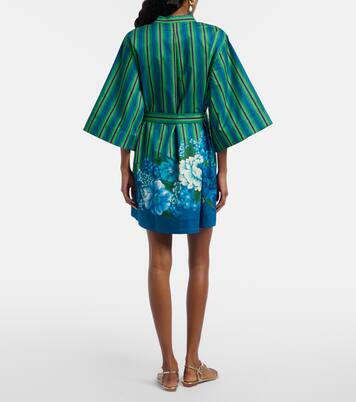 Margo 벨티드 프린트 코튼 셔츠 드레스 | Alémais