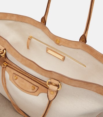 Le City Beach Medium canvas tote bag | Balenciaga
