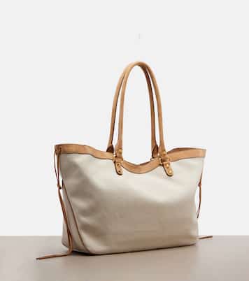 Le City Beach Medium canvas tote bag | Balenciaga