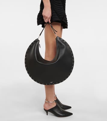 Le Demi-Lune Large leather shoulder bag | Alaïa