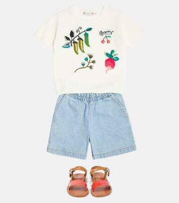 Akita intarsia-knit cotton sweater | Bonpoint