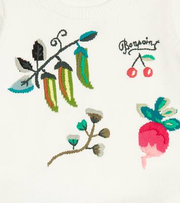 Akita intarsia-knit cotton sweater | Bonpoint