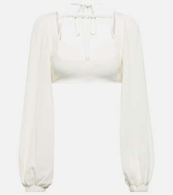 Cropped-Top Enya aus Baumwoll-Gaze | Simkhai