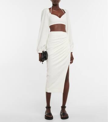 Cropped-Top Enya aus Baumwoll-Gaze | Simkhai