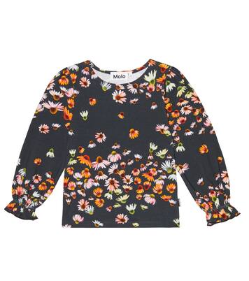 Raina floral cotton-blend jersey top | Molo