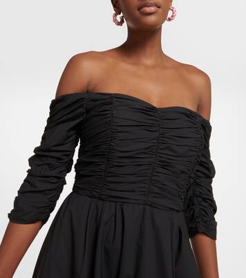 Robe midi Poplin Power à encolure bardot | Dorothee Schumacher