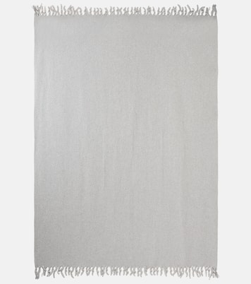 Logo jacquard cashmere throw | Loro Piana