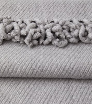 Logo jacquard cashmere throw | Loro Piana