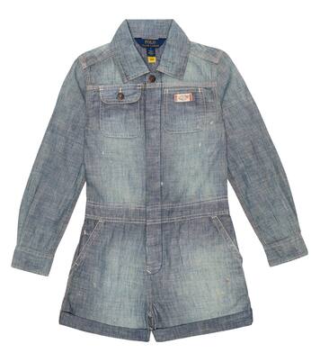 Cotton chambray playsuit | Polo Ralph Lauren Kids