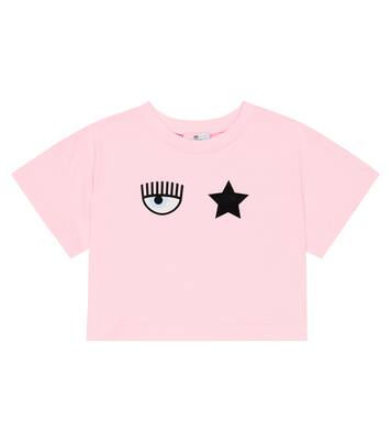x Chiara Ferragni eye-motif jersey T-shirt | Monnalisa