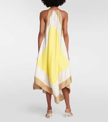Robe longue Devonshire en soie | Joseph