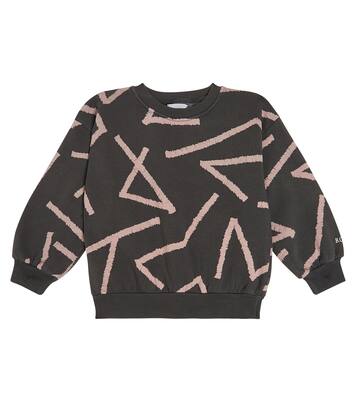 Lines printed cotton sweatshirt | Bobo Choses