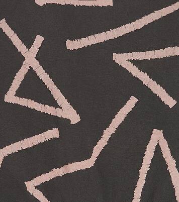 Lines printed cotton sweatshirt | Bobo Choses