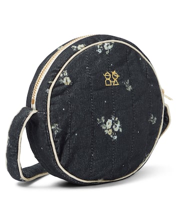 Floral corduroy crossbody bag | C'era Una Volta