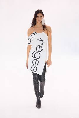 Robe en coton à logo | Courrèges