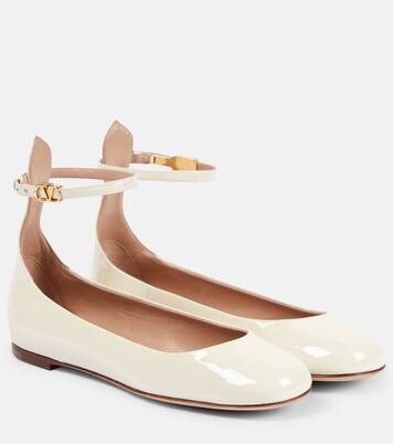 Tan-Go patent leather ballet flats | Valentino Garavani