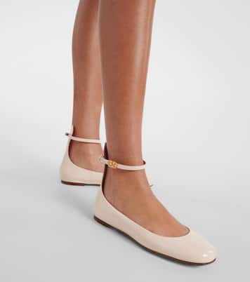 Tan-Go patent leather ballet flats | Valentino Garavani