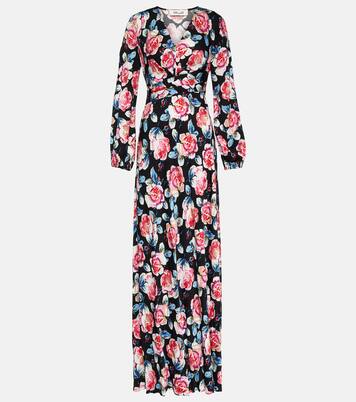 Bedrucktes Maxikleid Monika aus Satin | Diane von Furstenberg