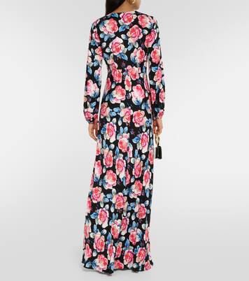 Bedrucktes Maxikleid Monika aus Satin | Diane von Furstenberg