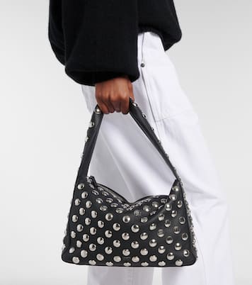 Elena Small studded leather shoulder bag | Khaite