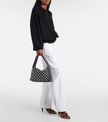 Elena Small studded leather shoulder bag | Khaite