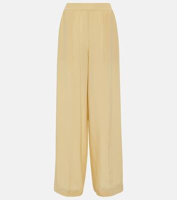 Pantalon ample Hulin en crêpe de soie | Joseph