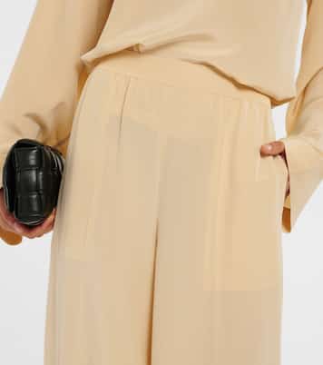 Pantalon ample Hulin en crêpe de soie | Joseph