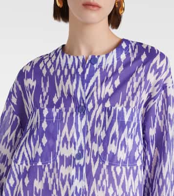 Robe chemise Hurricane imprimée en coton | Eres