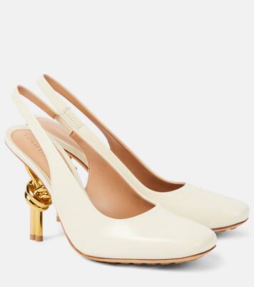 Knot leather slingback pumps | Bottega Veneta