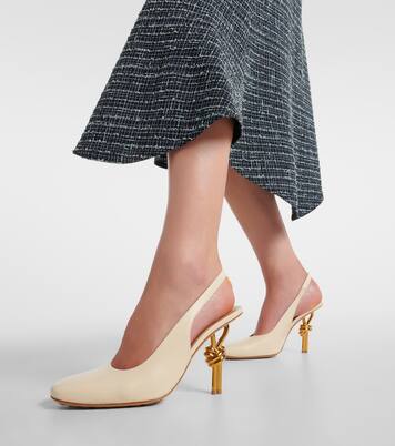 Knot leather slingback pumps | Bottega Veneta