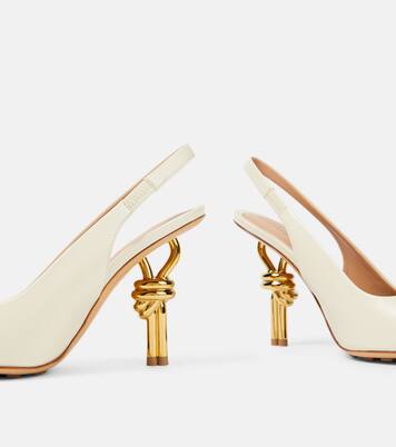 Knot leather slingback pumps | Bottega Veneta