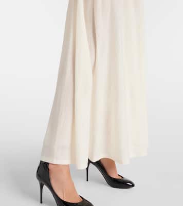 Falda larga de lana virgen de tiro bajo | Alaïa