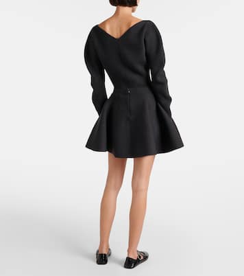 Mini-jupe en laine mélangée | Alaïa