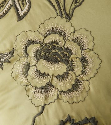 Embroidered cotton satin cushion | Etro