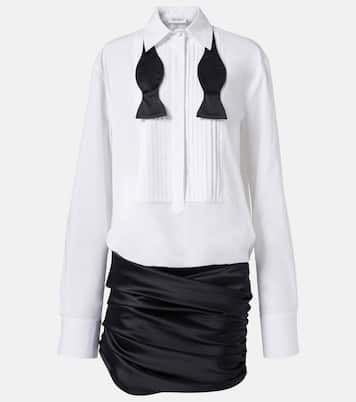 Poplin and satin minidress  | The Attico