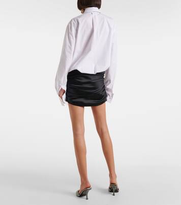 Poplin and satin minidress  | The Attico