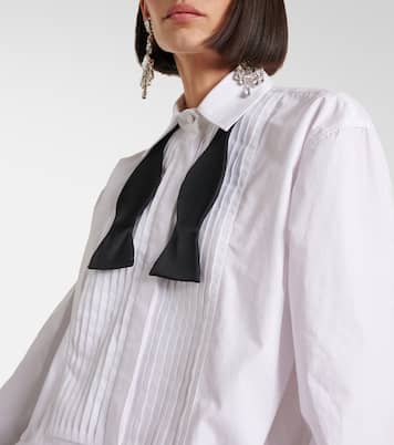 Poplin and satin minidress  | The Attico